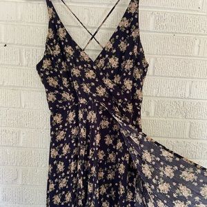 Francesca’s floral romper with train